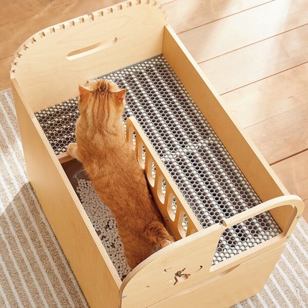 猫も人も楽しめそうな2階建て木製トイレカバーがPEPPYから登場 Cat Press