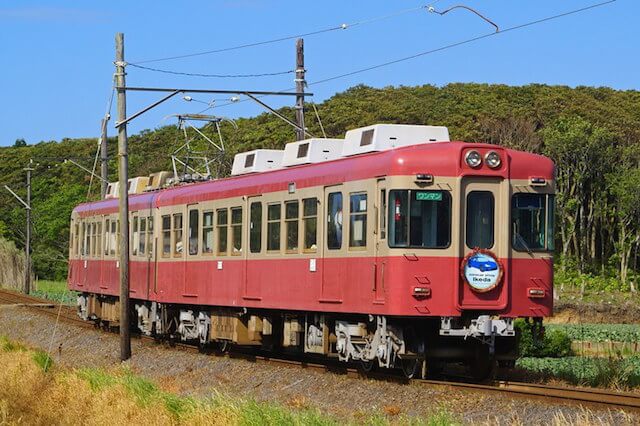 銚子電鉄のレトロな車両