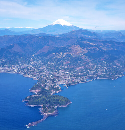 富士山と真鶴半島