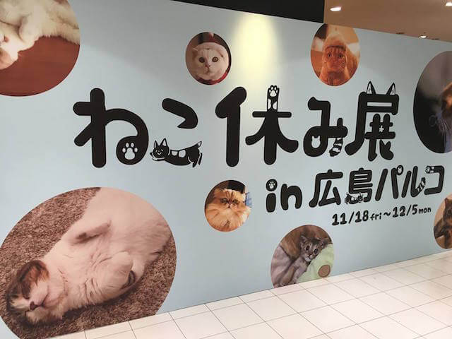 広島PARCOで開催されている「ねこ休み展」の様子