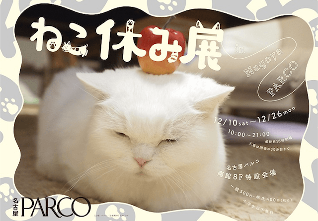 来場者10万人超えの猫イベント「ねこ休み展」名古屋パルコで開催