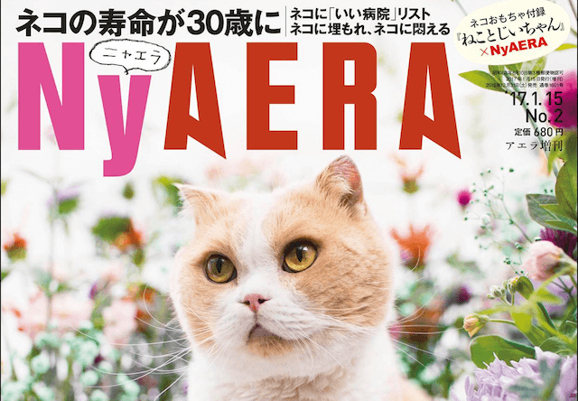 ニュース週刊誌AERAの猫バージョン「NyAERA(ニャエラ)」が登場