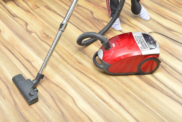 キャニスター型の（ホース付きの床移動型）掃除機