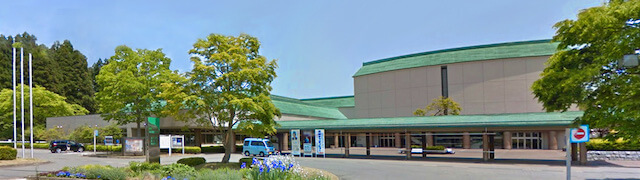 岩手県奥州市、胆沢図書館の外観