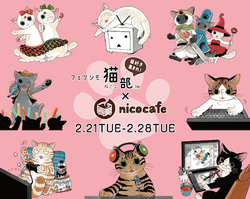 「nicocafe（ニコカフェ）」とフェリシモ猫部のコラボカフェ