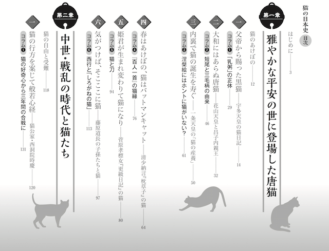 書籍「猫の日本史」の目次1