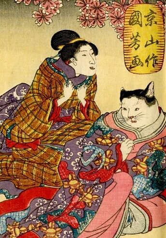 浮世絵師・歌川国芳の猫作品「朧月猫の草紙」