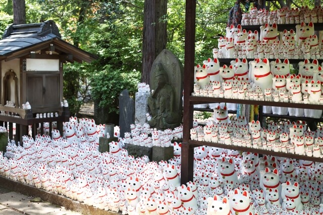 招き猫発祥の地として知られる東京・世田谷区の豪徳寺