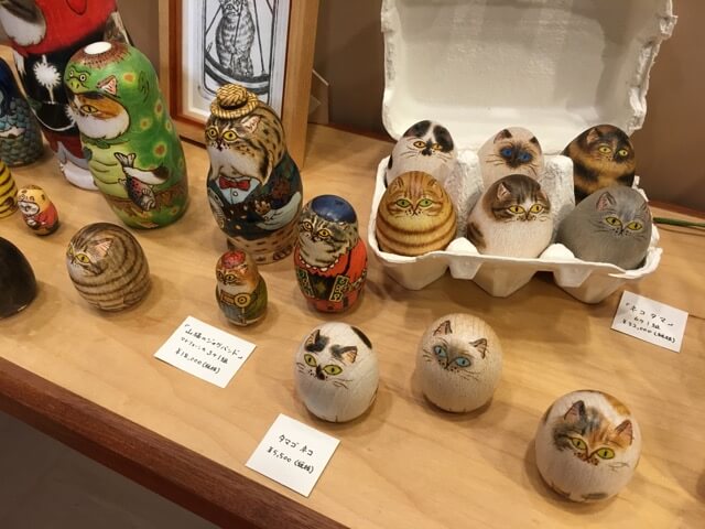 山下健一郎個展 猫リョーシカの集い、展示作品