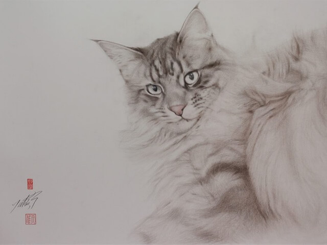 猫の絵描き、高橋行雄さんの個展が6/14から銀座で開催