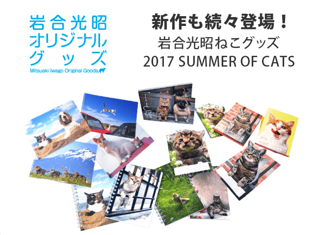 岩合光昭さんの猫グッズ、2017年夏の新作がロフトから発売