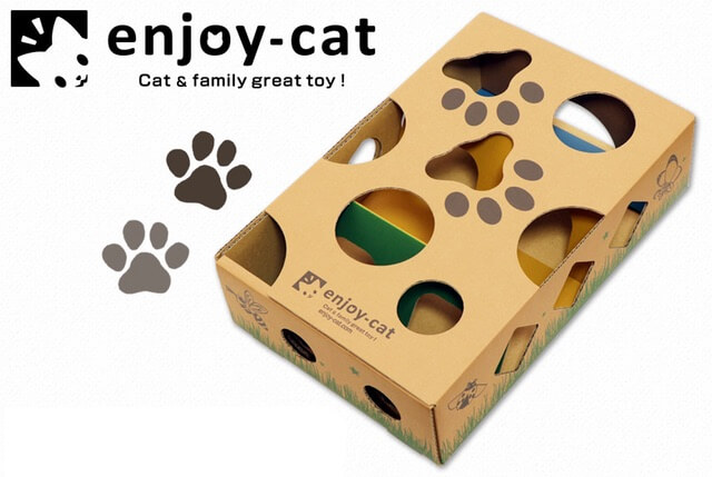猫用の穴空き玩具「enjoy-cat・エンジョイキャット」
