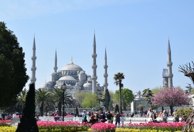 トルコの古都、イスタンブールのモスク