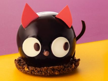 くりくりのお目々が魅力的な「黒猫ショコラ」が洋菓子店・銀のぶどうで販売中