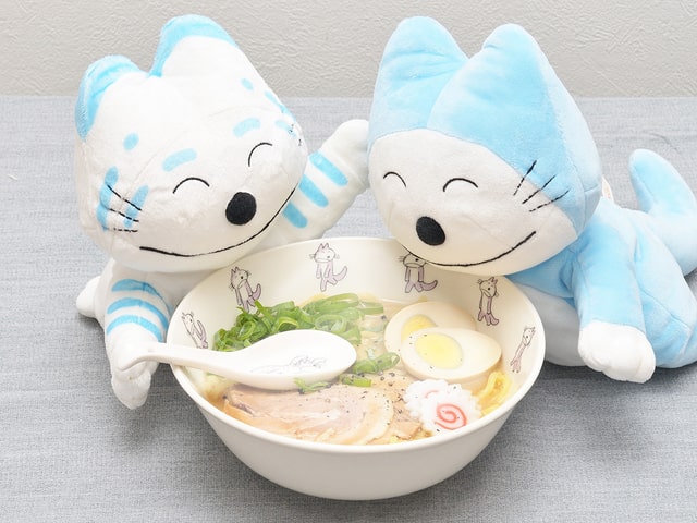 食事が楽しくなりそう 「11ぴきのねこ」の麺どんぶり＋レンゲセット