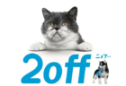 Zoff(ゾフ)の猫キャンペーン「今だけニャンと！「2off」（ニョフ）ニャンペーン」メインビジュアル