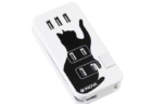 黒猫がデザインされた電源タップ「Smacube TAP3 クロネコ」の製品イメージ