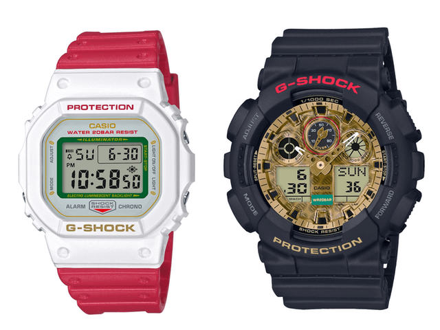 【極美品】CASIO G-SHOCK ホワイト/レッド 腕時計 まねき猫 カシオ計算機が本気を出してきたぞッ…！人気腕時計「Gショック