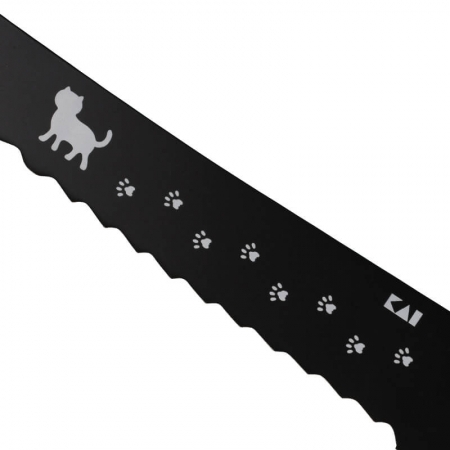ねこのパン切りナイフに描かれている猫の足跡 by Nyammy（ニャミー）