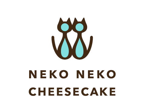 猫型チーズケーキ専門店「ねこねこチーズケーキ」のブランドロゴ