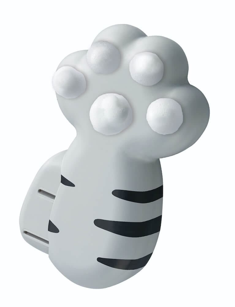 猫の手の形をしたハンドソープディスペンサー「泡にゃん」アメリカンショートヘアデザイン