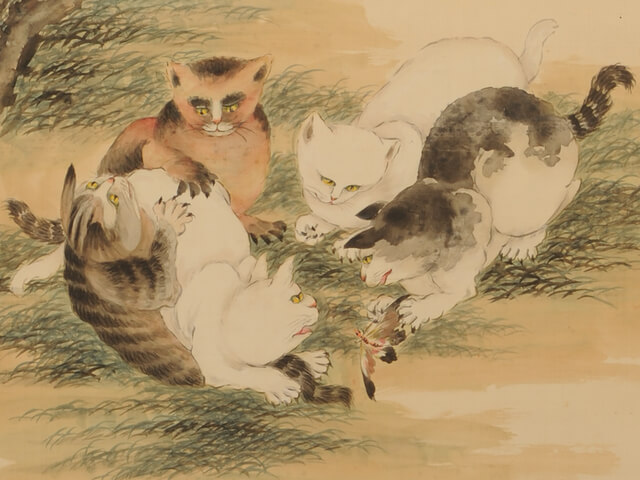 ネコと牡丹の絵には繁栄の願いが込められていた！「耄耋」を