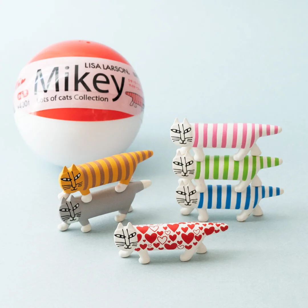リサラーソン ケンネルブルテリア 左目ブチ ＆ マイキーガチャ Amazon | カプセルQミュージアム Mikey Lots of cats Collection