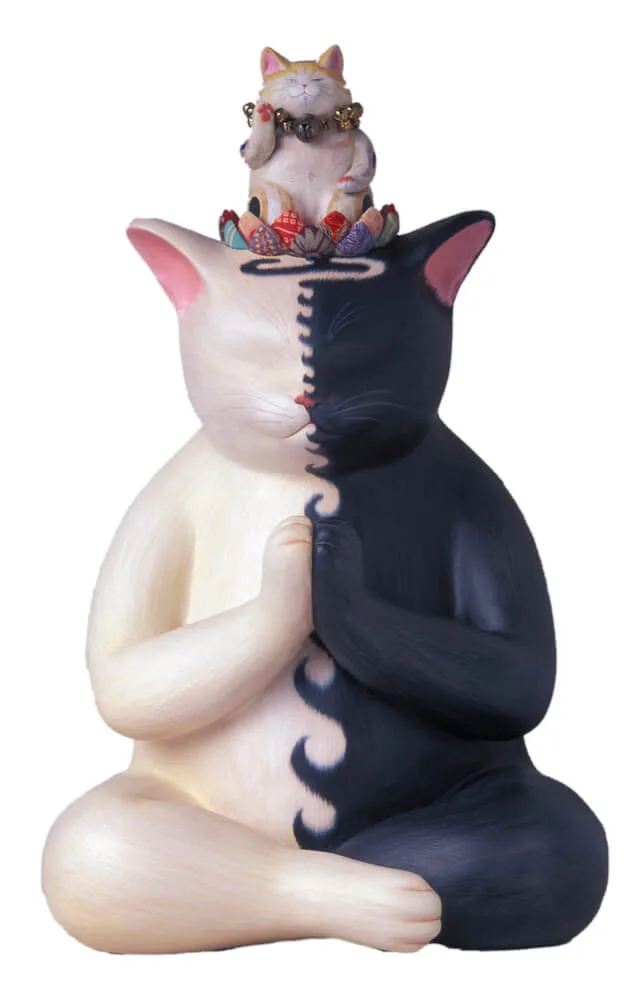 現代ねこアートの仏師！もりわじん氏の作品1000体を展示する「千