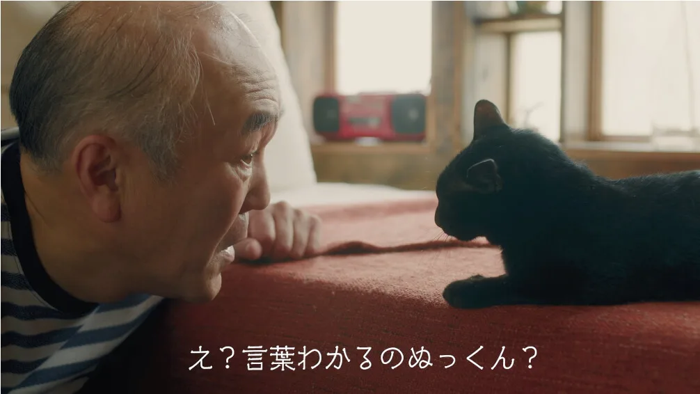 黒猫と温水洋一さんの不思議な物語とは 2人の共同生活を描いたコンテンツが年末まで毎日配信 Cat Press キャットプレス