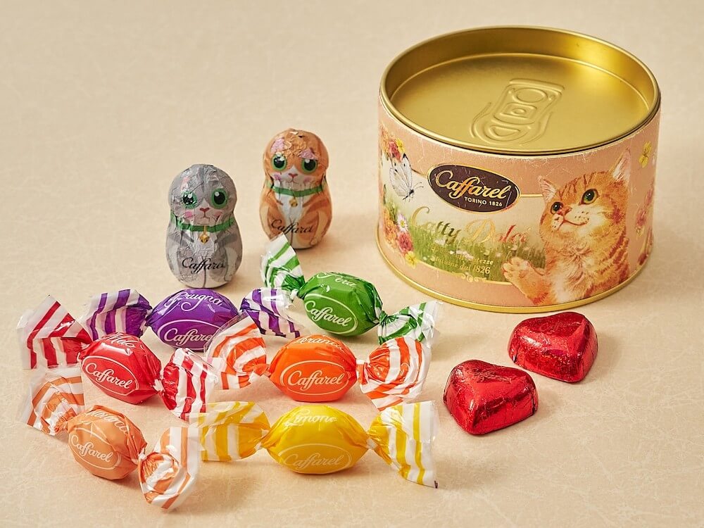 マンチカンがデザインされた猫チョコレート「キャッティ・ドルチS缶」 by Caffarel（カファレル）