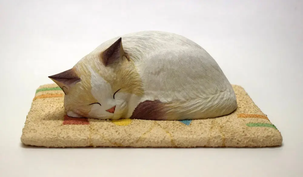レビュー高評価の商品！ 戸川五十生 Tiny cat 木彫り猫 