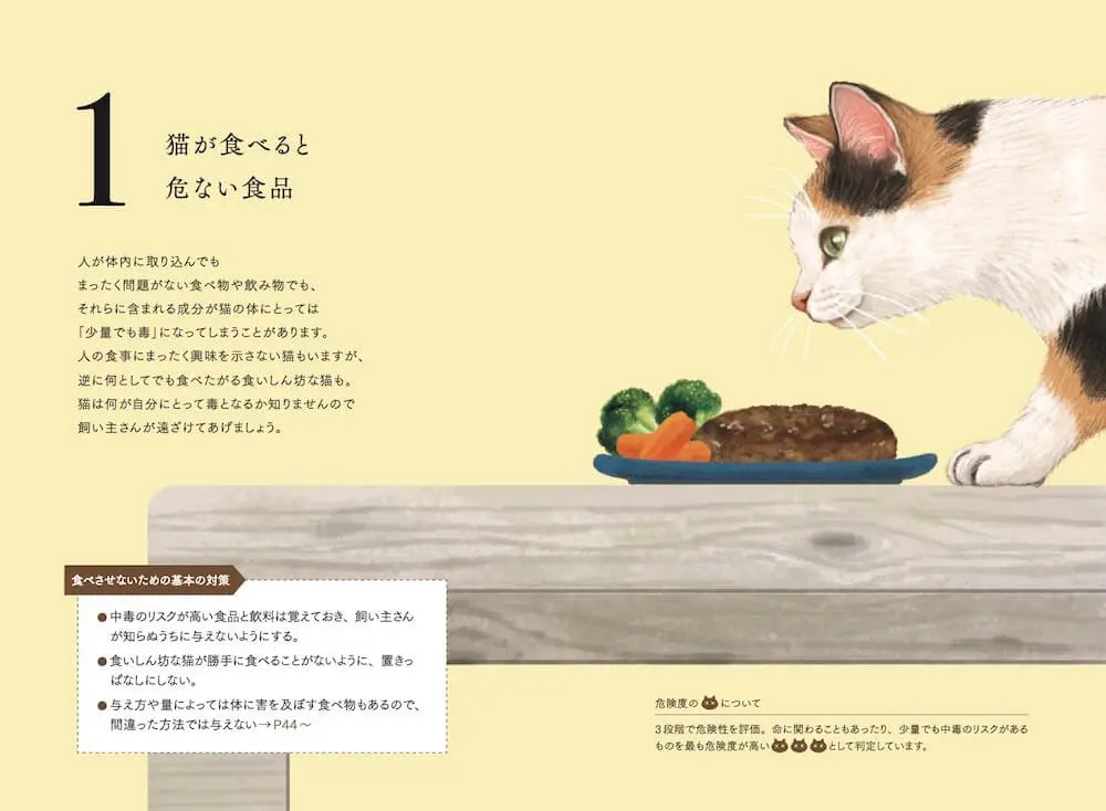 猫がマスクを誤食する事例も多発 猫が食べてはいけないものを写真付きで解説した図鑑が登場 Cat Press