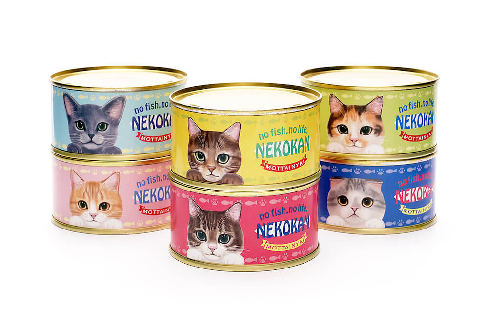 フードロスを削減する猫デザインの水煮缶詰「NEKOKAN（ねこかん）」全6種類