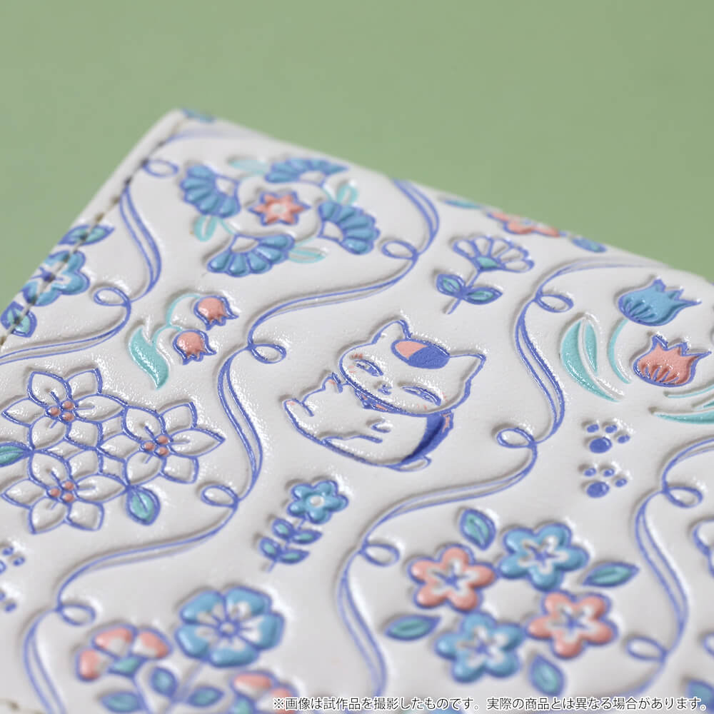 ニャンコ先生デザインのカードケースの拡大イメージ by 革製品メーカーの「浅草文庫」