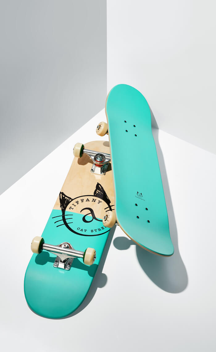 ティファニーのスケートボード