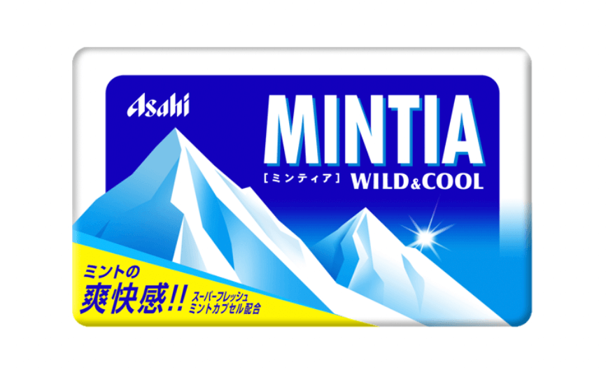 タブレット菓子「ミンティア ワイルドアンドクール（MINTIA WILD&COOL）」商品パッケージ