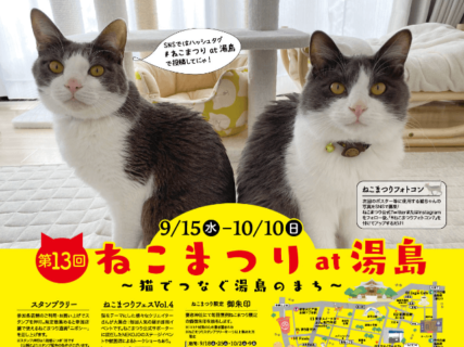 猫が似合う街・湯島で13回目の「ねこまつり」が開催！今回は参加店舗をめぐるオンラインツアーも