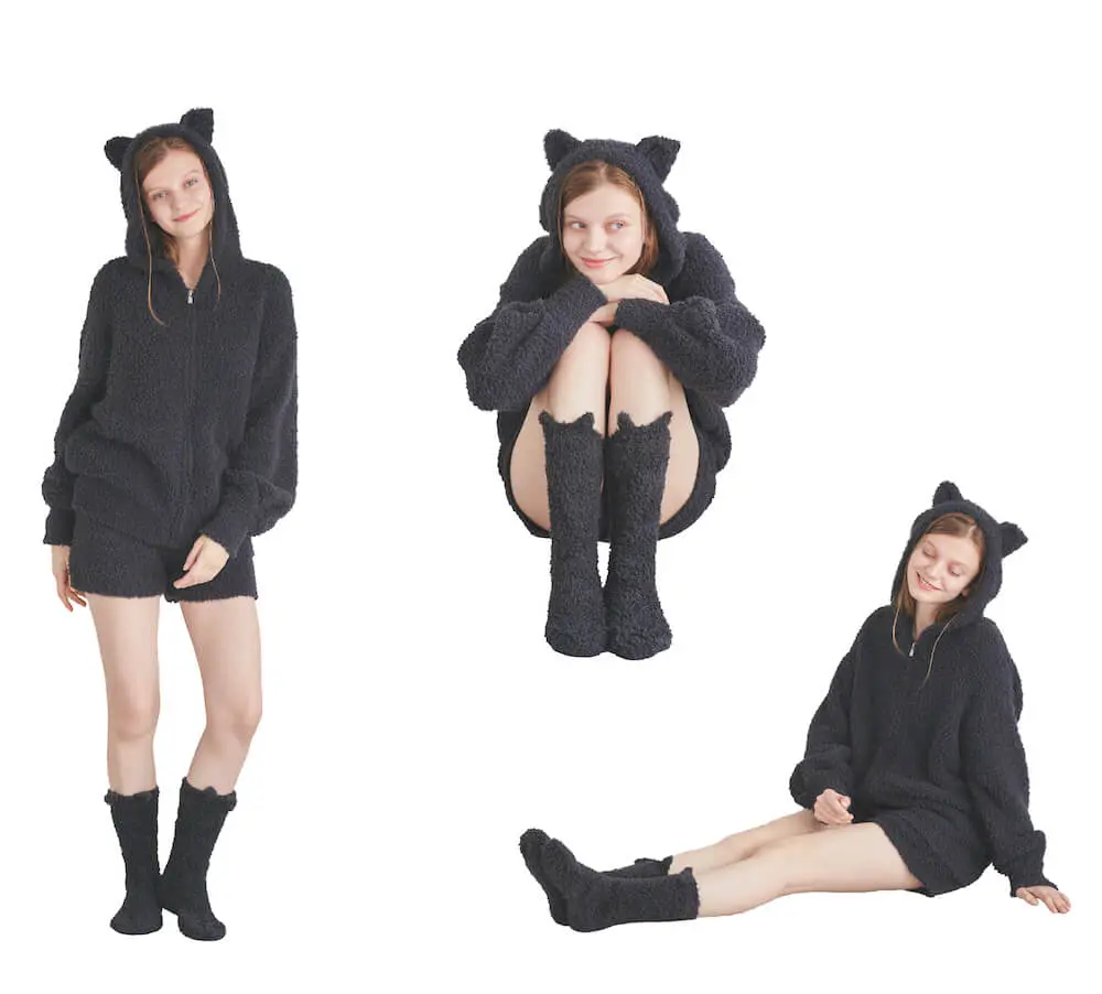 ジェラートピケから黒猫コレクションが登場！ハロウィン気分でカップル