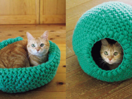 あったか猫ハウスを手編みで作れる！「NHKすてきにハンドメイドセレクション」全40デザインを収録
