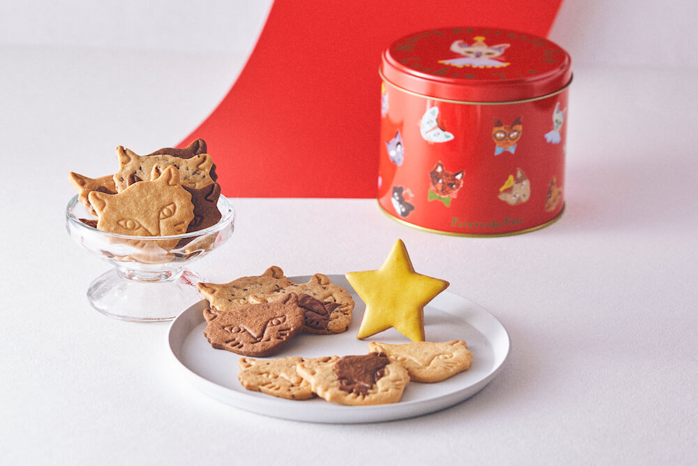 クリスマス限定の猫クッキーを盛り付けイメージ by Fairycake Fair（フェアリーケーキフェア）