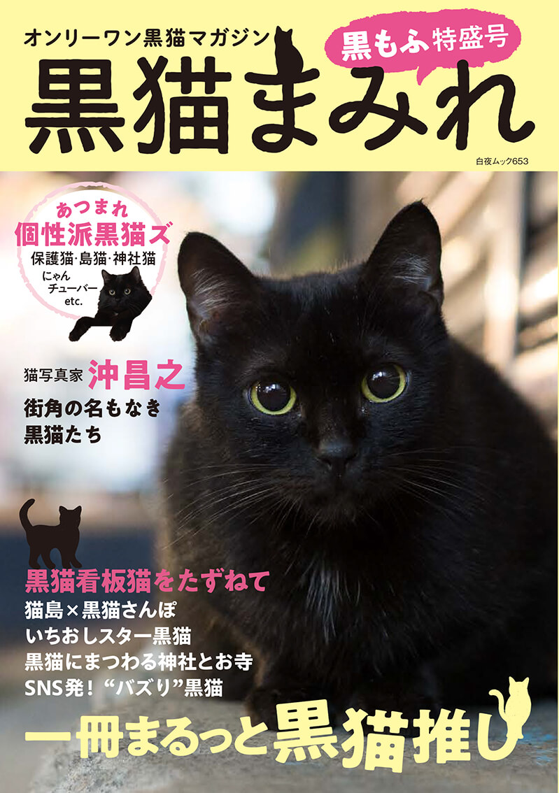 書籍「黒猫まみれ 黒もふ特盛号」の表紙イメージ