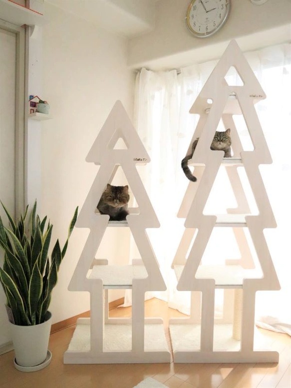 猫用タワー「おしゃれ かわいい 木製キャットタワー」by PMG
