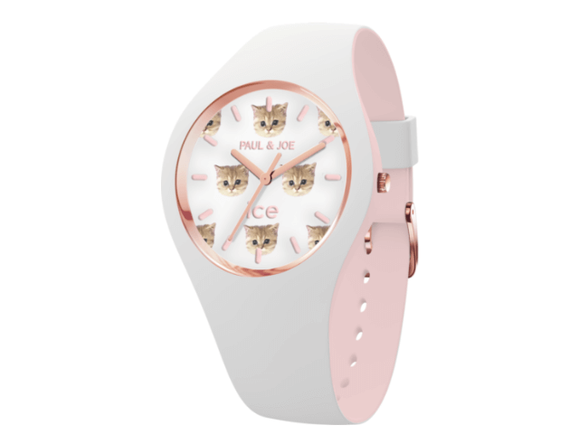 文字盤から見つめる猫の視線が愛おしい♪ ポールアンドジョー×アイス