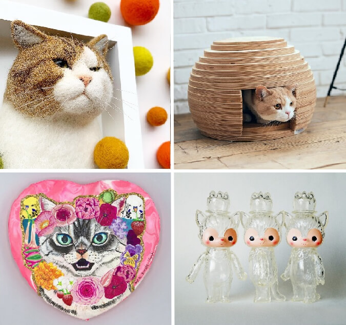 伊勢丹新宿店の猫の日イベントに集まる猫グッズイメージ