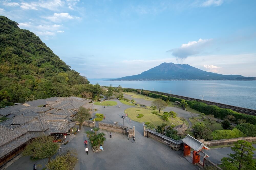 鹿児島の観光スポット「名勝 仙巌園」の俯瞰イメージ