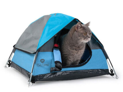 猫もお家にいながらキャンプを楽しめる♪ 猫用サイズの本格的なテント「Cat Tent」