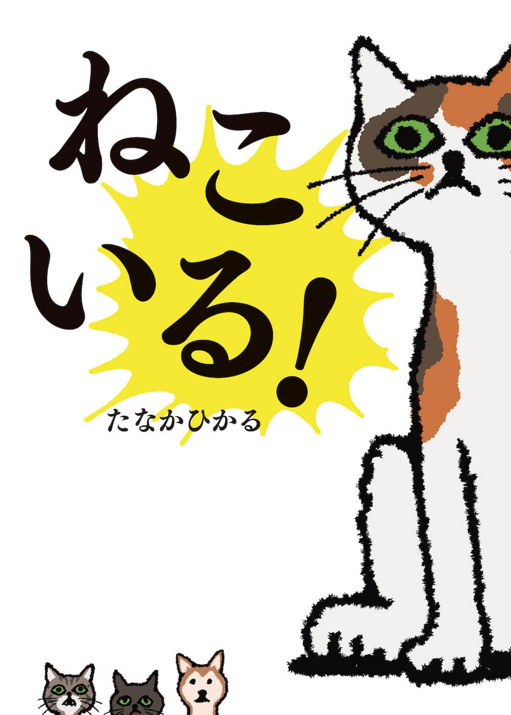 猫の絵本「ねこいる！」表紙イメージ by 田中光（たなかひかる）
