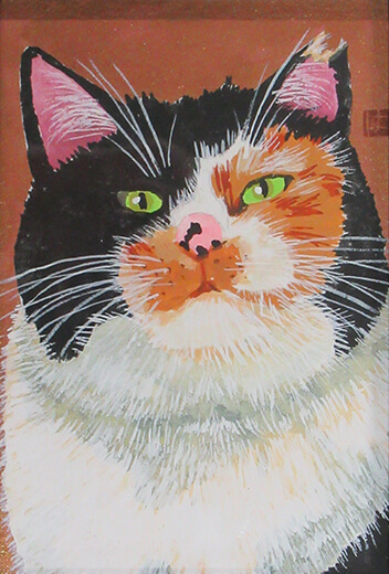 シャム猫の肖像画 by 岡本 肇