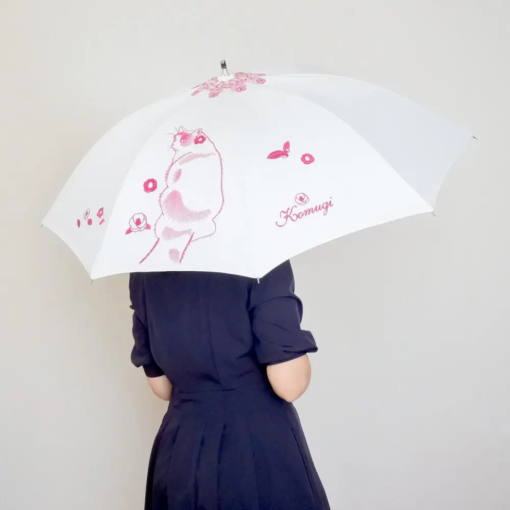 愛猫の写真からオリジナルの日傘が作れる！刺繍作家による
