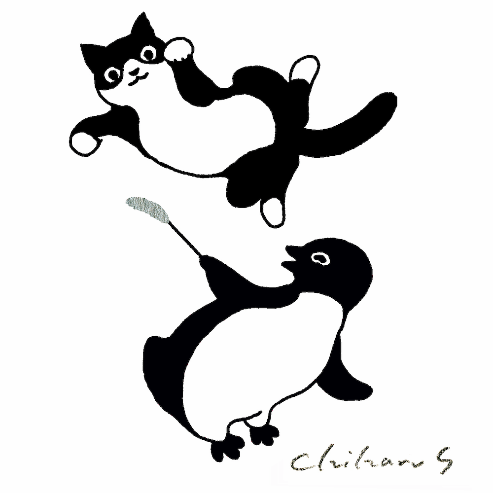 猫とペンギンのイラスト原画100点を展示！坂崎千春さんの個展